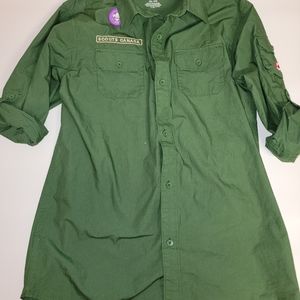 Scouts Canada Button Up w/ started badges